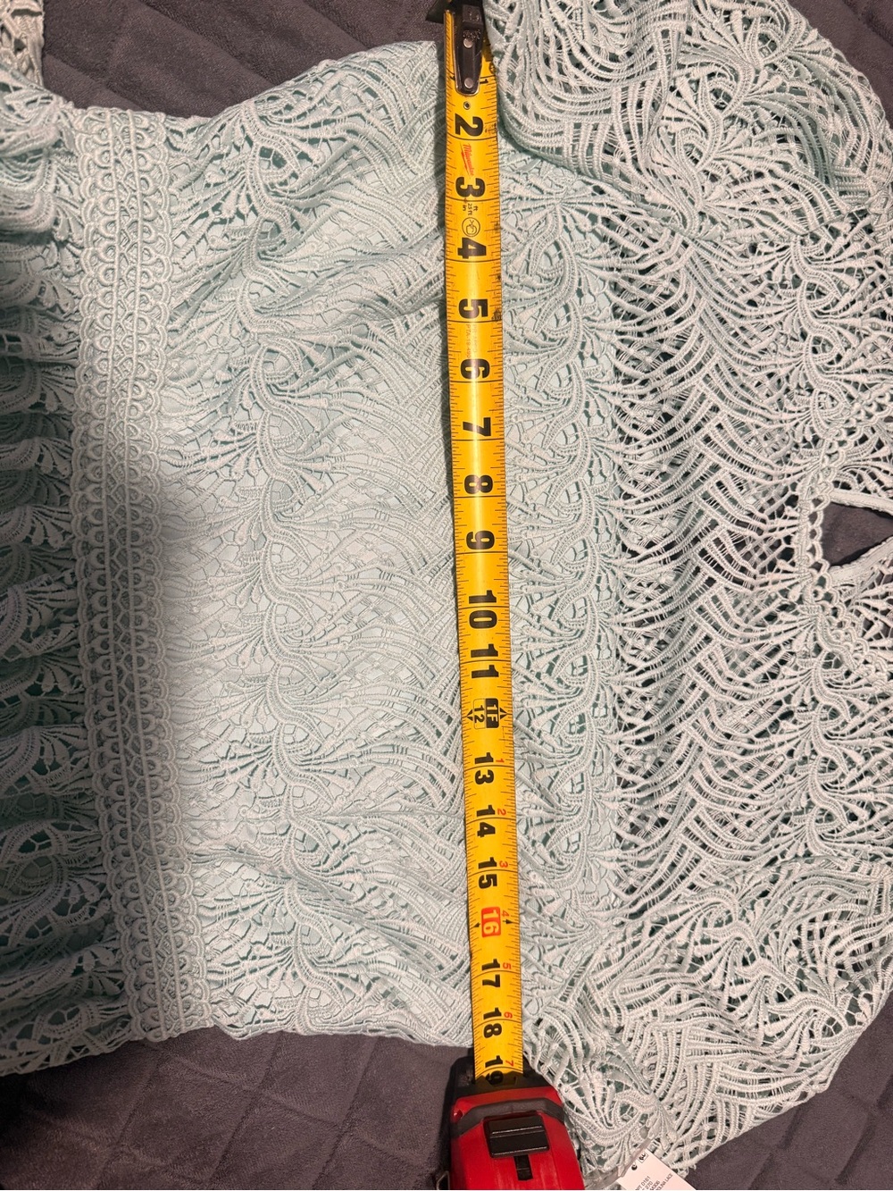 NWT Antonio Melani Mint Green Lace Midi Dress Size 8 - Picture 12 of 14